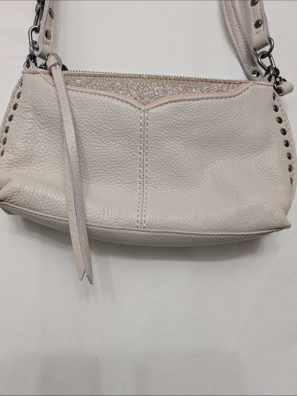 The Sak Silverlake Cream Crossbody Bag Studded Purse - Picture 2 of 9